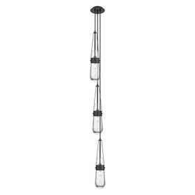 Innovations Lighting 745684854814 Milan - 3 Light 4 Inch Cord Hung Multi Pendant 6 Canopy