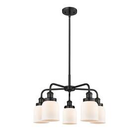 Innovations Lighting 745684876540 Bell - 5 Light 23 Inch Stem Hung Chandelier