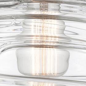 Innovations Lighting 745684931812 Edison Athens Deco Swirl - 1 Light 8 Inch Semi-flush Mount