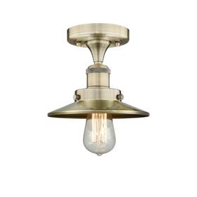 Innovations Lighting 745684936183 Edison - 1 Light 8 Inch Semi-flush Mount 2 H Shade