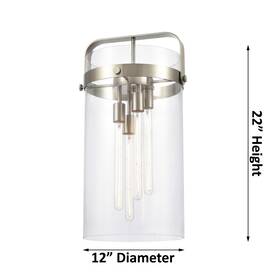 Innovations Lighting 745684971030 Pilaster - 4 Light 12 Inch Stem Hung