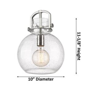 Innovations Lighting 745684988083 Newton Sphere - 1 Light 10 Inch Stem Hung Pendant