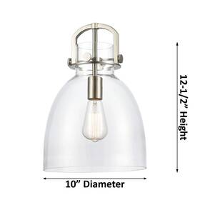 Innovations Lighting 745684988458 Newton Bell - 1 Light 10 Inch Stem Hung