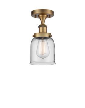 916-1c-bb-g52 Innovations Lighting 916-1c-11-5 Bell Semi-flush 5 Inch W - Brass