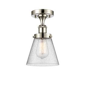916-1c-pn-g64 Innovations Lighting 916-1c-11-6 Cone Semi-flush 6 Inch W - Nickel