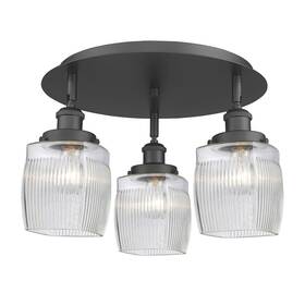 916-3c-bk-g302 Innovations Lighting 916-3c-10-18 Colton Flush 3 Light - Black