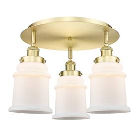 916-3c-sg-g181 Innovations Lighting 916-3c-11-18 Canton Flush 3 Light - Satin Gold /