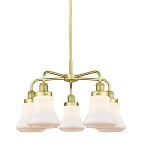 916-5cr-sg-g191 Innovations Lighting 916-5cr-16-24 Bellmont Chandelier 5 - Satin Gold /