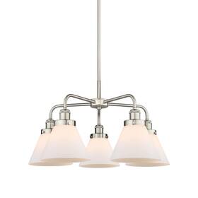 916-5cr-sn-g41 Innovations Lighting 916-5cr-15-26 Cone Chandelier 5 Light - White