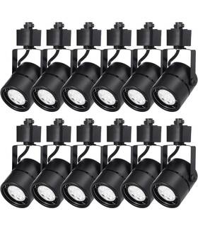 Intwell 795847412597 12 Pack Led Track Light Heads 7w H Type Lighting For Ceiling Spot