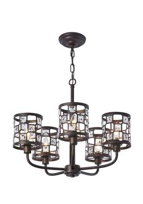 Ireliare 782948332732 5-light Rustic Chandelier Light Fixture Farmhouse With Metal