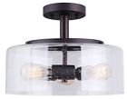 Isf633a03orb Canarm Nash Bulb Mount With Seeded Glass Oil 062345383491