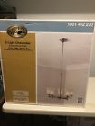 Iut8115a-3 Hampton Bay Brushed Nickel Chandelier With Frosted Glass Shades