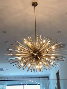 Ach25791ab James Allan Ach25791 Ivinson 60 Inch W Sputnik Chandelier - Brass