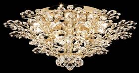 94455g22 James R. Moder 14 Light Flush Mount Florale Gold