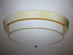 Wz4822-2w-bb Jazava 12 Inch 2-light Gold Modern Flush Mount Ceiling Light W Frosted Glass