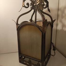 25736-bbz Jeremiah Chandelier Three Light Mocha Etched Glass Burleson Bronze