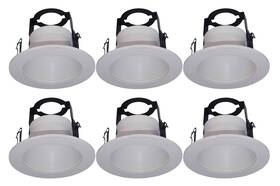 B00vu8wz6i Joint Bright Lighting 6 Pack-4 Inch Open Baffle Trim With Bracket For Line Voltage Recessed Light/