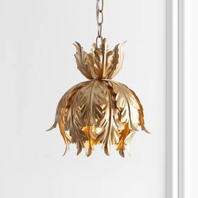 Jonathan Y 196868012801 Chase 12 Inch Adjustable Metal Led Pendant Gold By Metallic