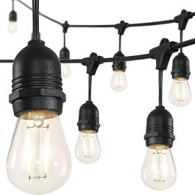 Jonathan Y 840011423982 15-light Indoor/outdoor 48 Ft. Plug-in Edison Bulb Shape String Light Rustic Led