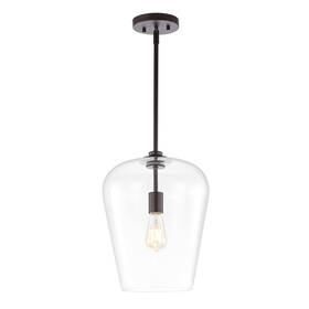 Jyl7596a Jonathan Y 840011433790 Hayes 11.25 Inch 1-light Industrial Farmhouse Iron/glass Led Pendant Coa
