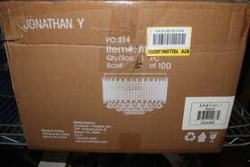 Jyl6145a Jonathan Y 3-light Led Flush Mount Chrome Crystal Drops/metal 14.7 Inch