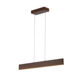 Jyl7018d Jonathan Y Draper 32 Inch Adjustable Integrated Led Metal Linear Pendant Dark Brow