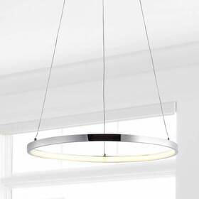 Jyl7202c Jonathan Y Bradley 15.75 Inch 1-light Integrated Led Chrome Modern Contemporary Metal Round