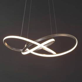 Jyl7219c Jonathan Y Alexia 25 Inch 36-watt 1-light Silver Painting Abstract Metal Adjustable Led
