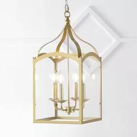 Jyl7403c Jonathan Y Ruth 11 Inch 4-light Antique Gold Pendant Light