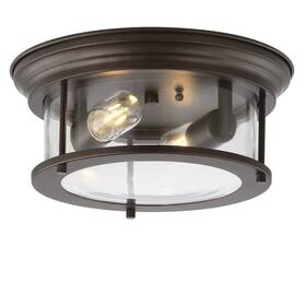 Jyl7446b Jonathan Y Lauren 13.25 Metal/glass Led Flush Mount