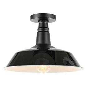 Jyl7617b Jonathan Y Camila 14 Inch 1-light Classic Industrial Indoor/outdoor Iron Led Semi F