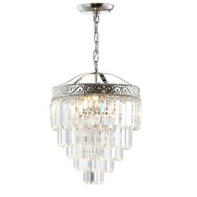 Jyl9006a Jonathan Y Wyatt 12 Inch 2-light Crystal Led Chandelier Contemporaryclas