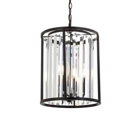 Jyl9055a Jonathan Y Bevin 12 Metal/crystal Led Pendant Contemporary