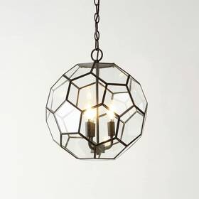 Jyl9925b Jonathan Y Bee 13.5 Inch 3-light Modern Farmhouse Iron/glass Led Pendant Oil Rubbed