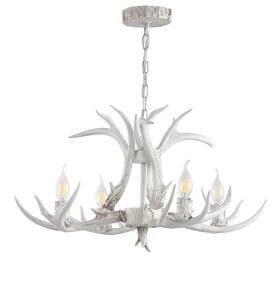 Jyl6301a Jonathan Y Lighting Jyl6301b Eldora 4 Light 26 Inch W Led Antler - White