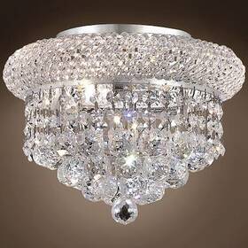 700987-003 Joshua Marshal Bagel Design 3 Light 10 Chrome Flush With Clear