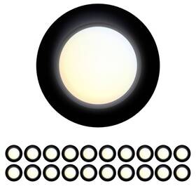 Dl4in5cctbk20p Jullison 20 Packs 4 Inch Black Led Low Profile Recessed And Surface Mount Disk Light Ro