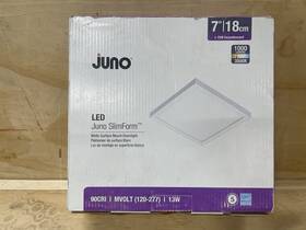 259ep4 Juno Jsfsq 7 Inch Led Slimform White Surface Mount Downlight 1000-4000 Lumens New