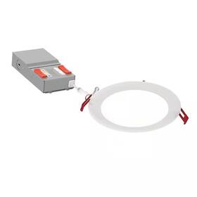 Juno 445038814824 Wafer M-volt 120-277-volt 6 Inch Adjustable Lumen And Cct Canless Ic Rated Dimmab