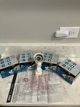R541 Juno 661209030900 Lot Of 4 Four Lighting Wh Modern Track Light Head 75 Watts White