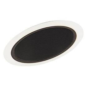614b-wh Juno 661209100184 Lighting Group 6-inch Standard Slope Downlight Black Baffle Black/wh