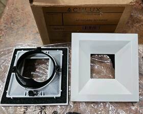 Juno Nt3sqabv Aculux - Bd Whsf Adjustable Bevel Trim White Flanged Wet Loc