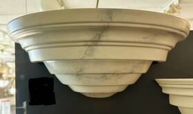 Cer-1555-stor Justice Design Classic Ceramic Wall Sconce Riviera Marble Made Usa