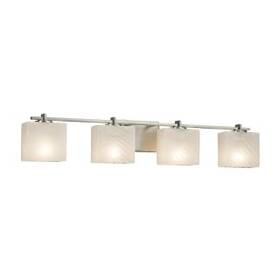Justice Design Group 784689029643 Fsn-8444-55-weve-nckl-led4-2800 - Bathroom Fixtures
