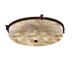 Alr-8988-dbrz Justice Design Group Alr-8988 Alabaster Rocks 21 Inch W Led Flush - Bronze