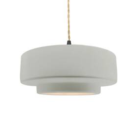 Cer-6543-bis-mblk-beig-twst Justice Design Group Cer-6543-bis-beig-twst Radiance 15 Inch W Pendant Beige Gold