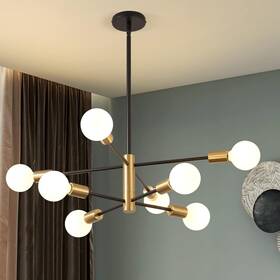 Kaisite 190065963560 Modern Sputnik Chandelier - 8-light Ceiling Light