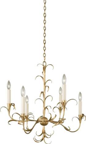 505471ol Kalco Buy Ainsley 6 Light Modern Gold Chandelier