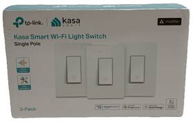 Kasa Smart 840030706271 Wi-fi Light Switch Single Pole Work With Alexa And Google Home 3 Pack